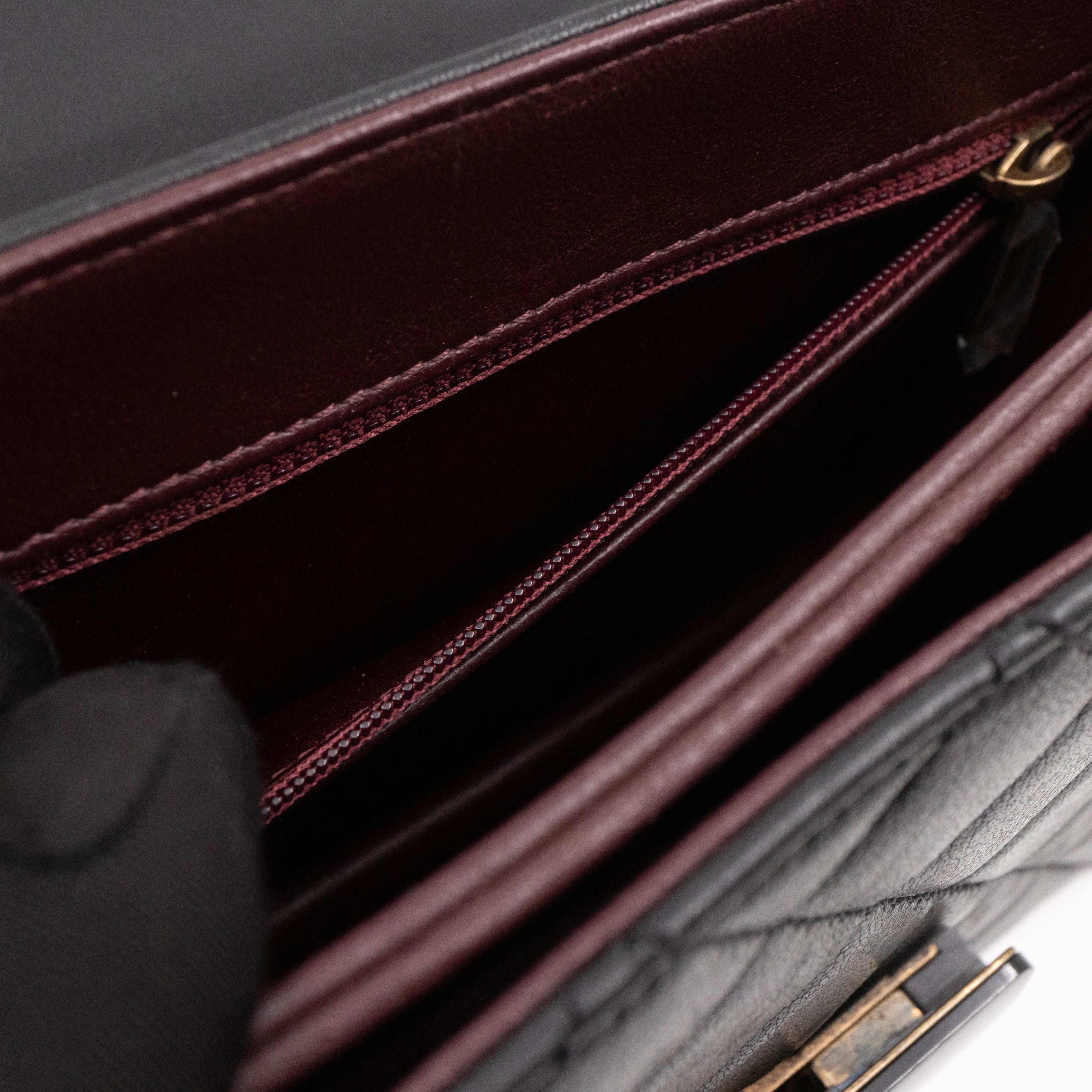 CC Beauty Lock Flap Bag Black Leather
