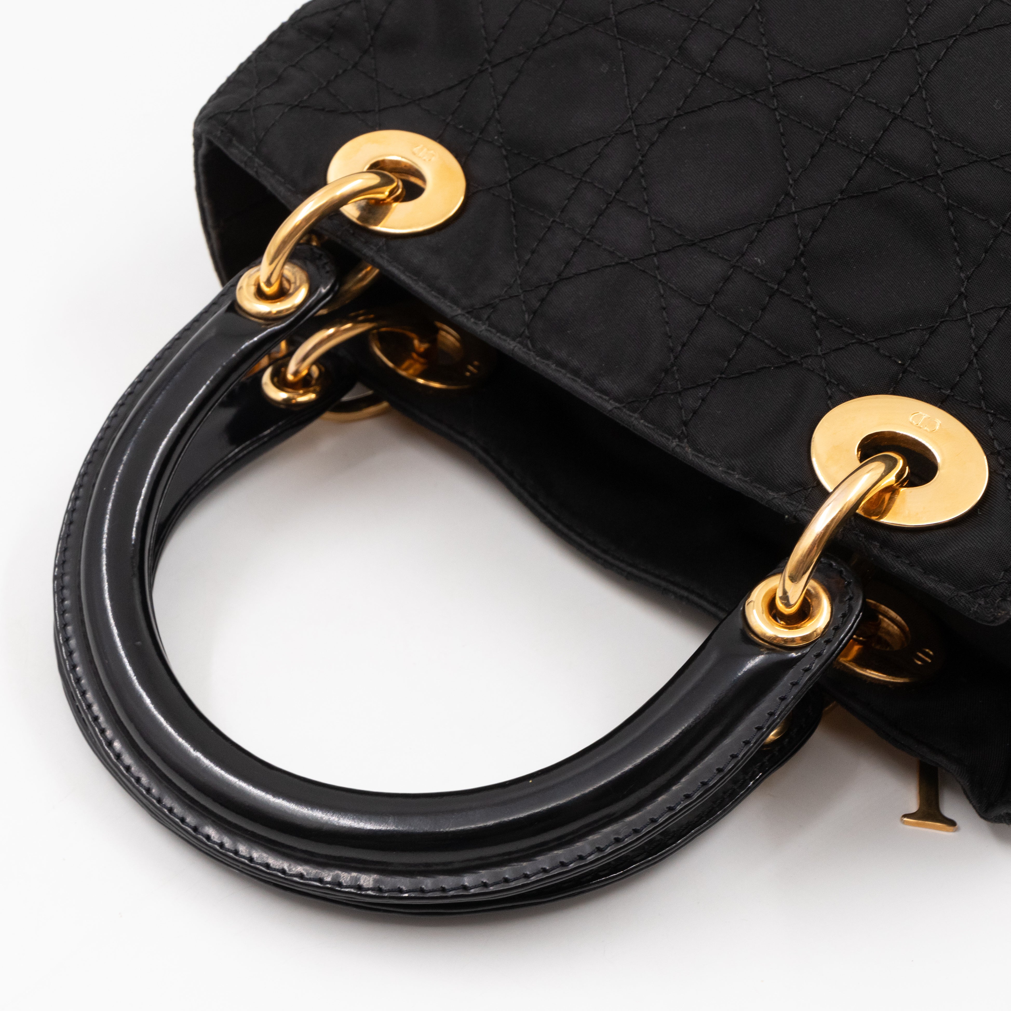 Vintage Lady Dior Medium Black Nylon