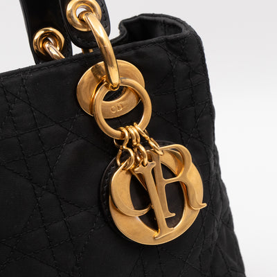 Vintage Lady Dior Medium Black Nylon