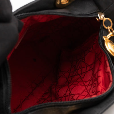 Vintage Lady Dior Medium Black Nylon