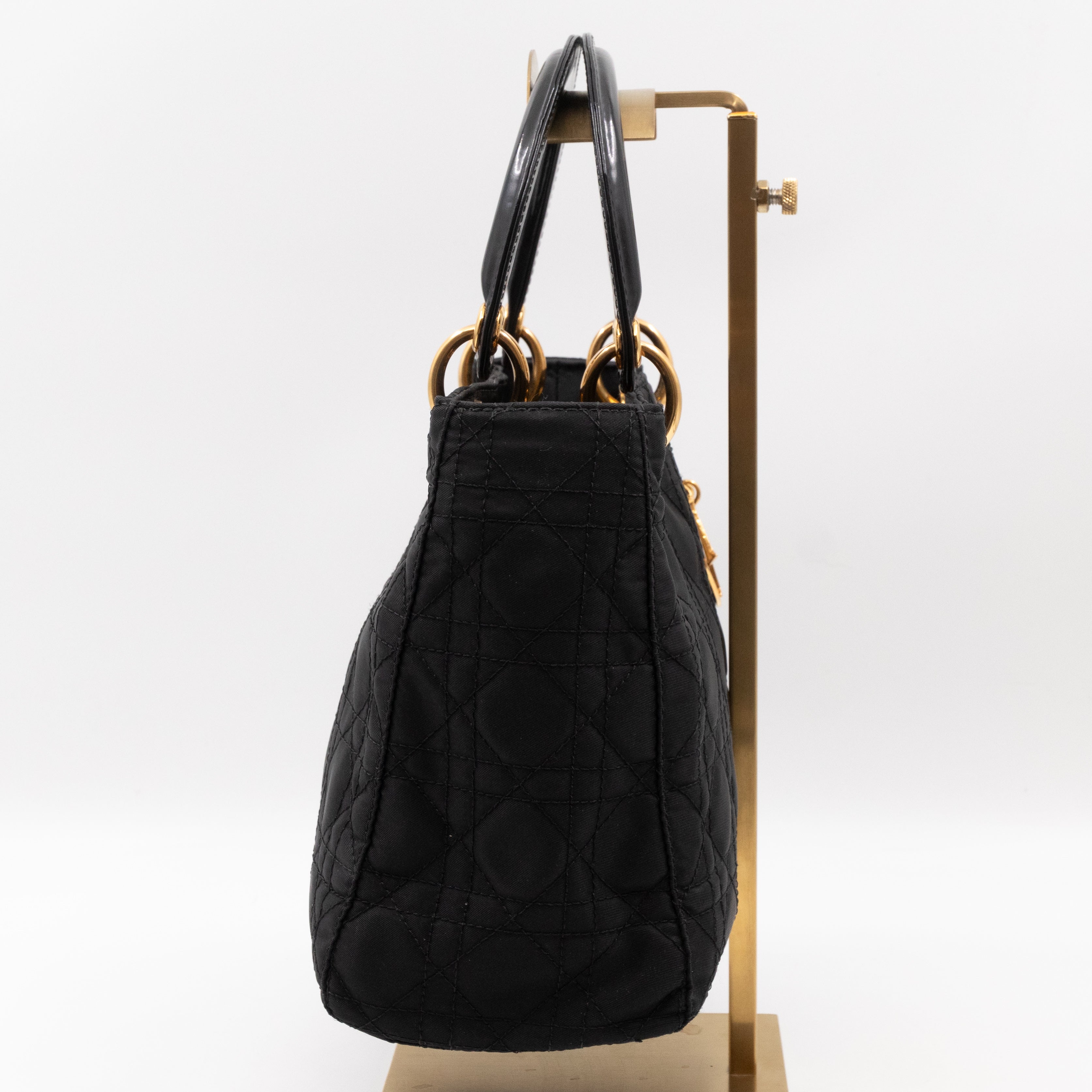 Vintage Lady Dior Medium Black Nylon