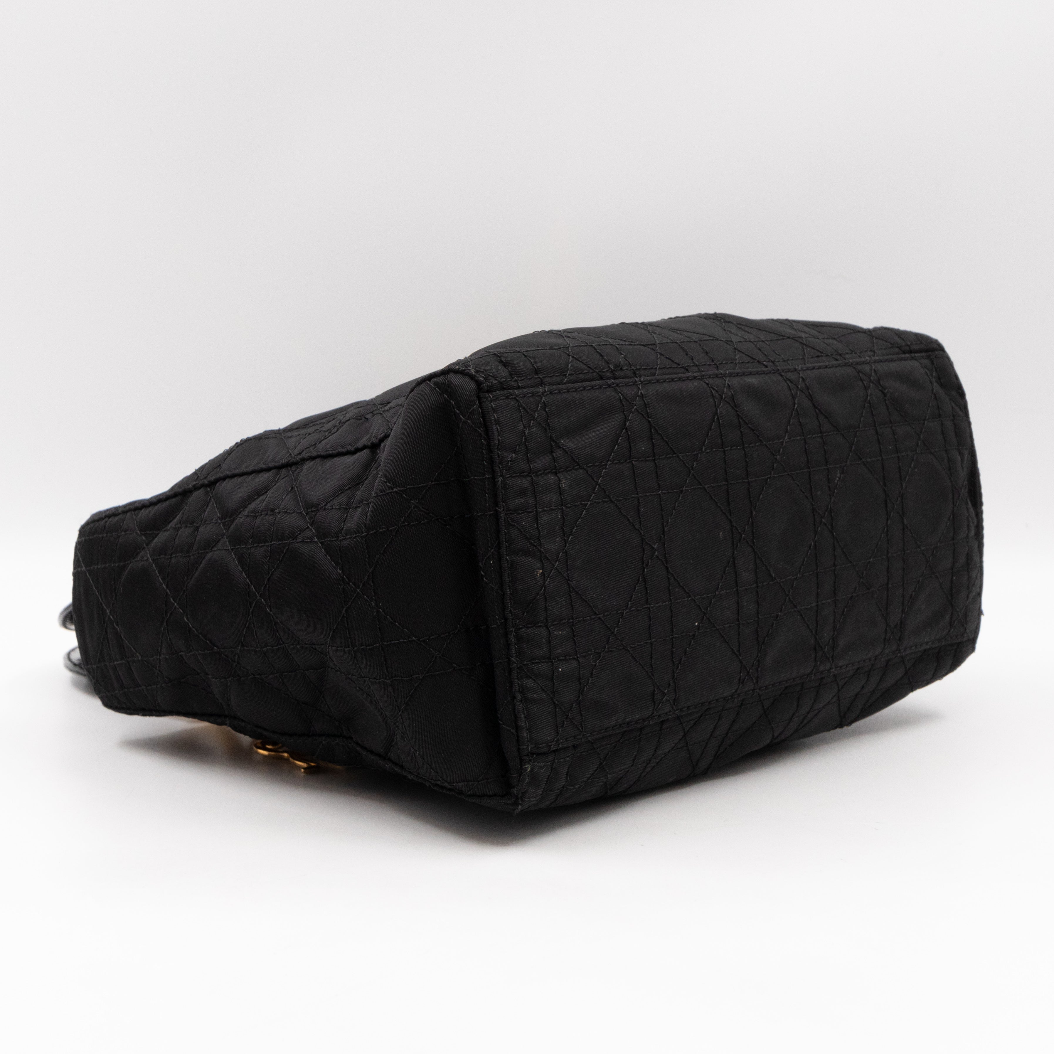 Vintage Lady Dior Medium Black Nylon