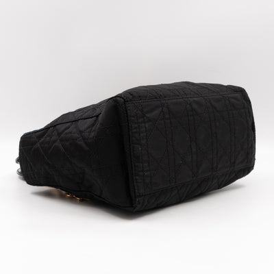 Vintage Lady Dior Medium Black Nylon