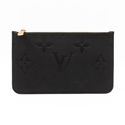 Neverfull Pochette Black Monogram Empreinte Leather