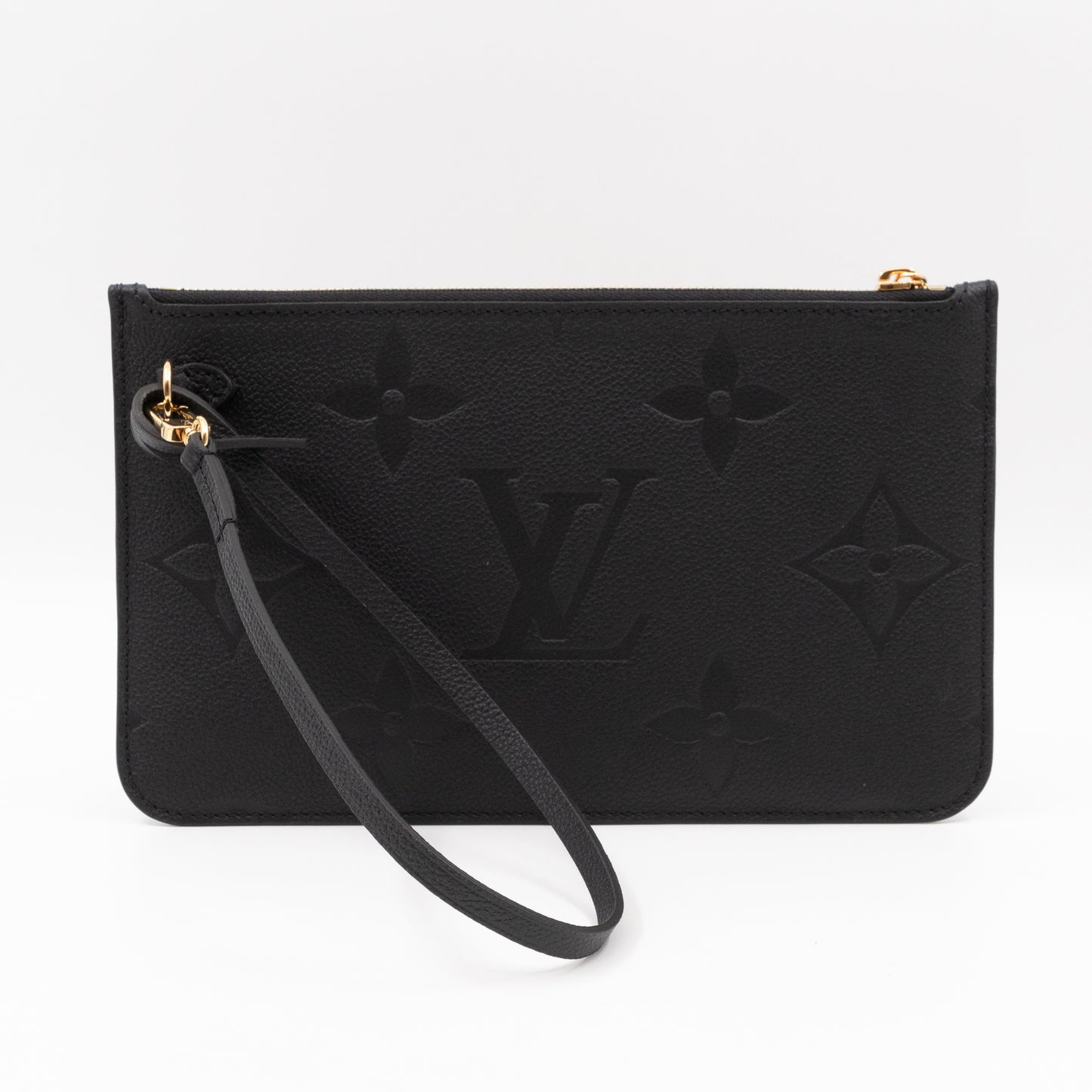 Neverfull Pochette Black Monogram Empreinte Leather