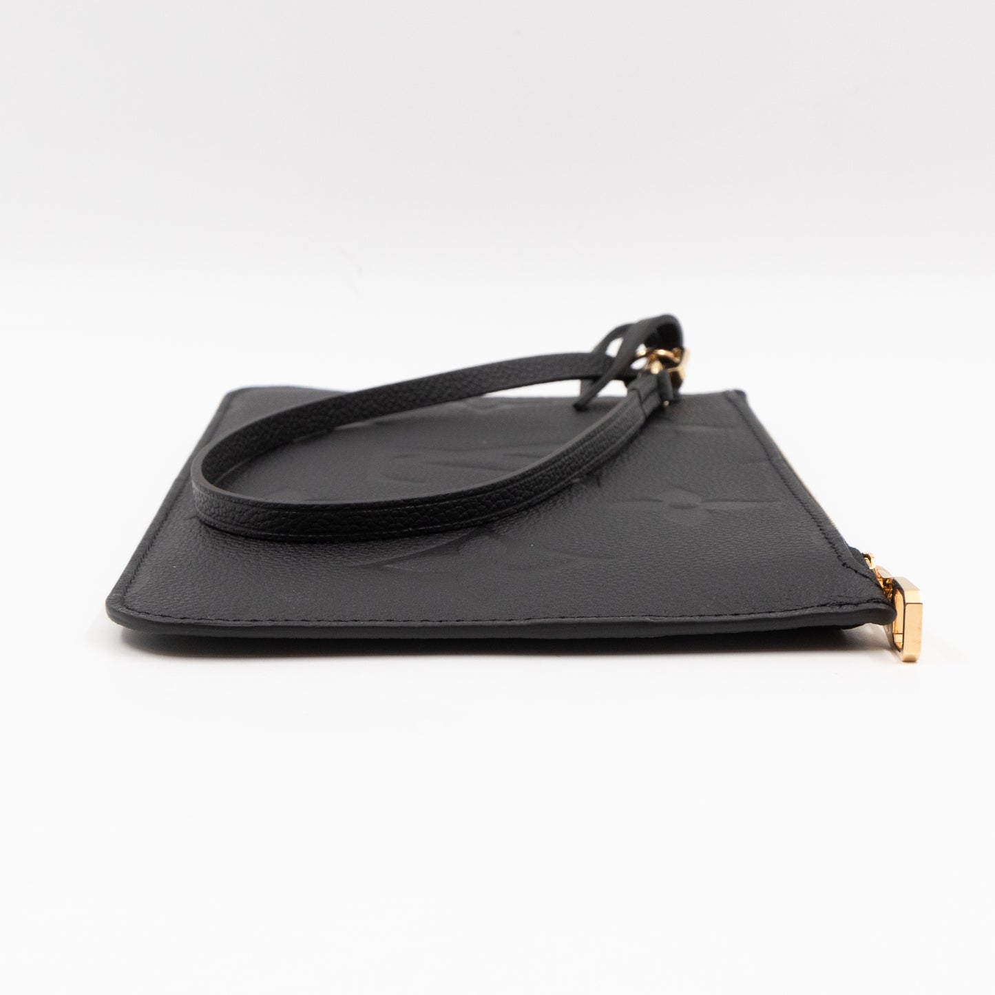 Neverfull Pochette Black Monogram Empreinte Leather