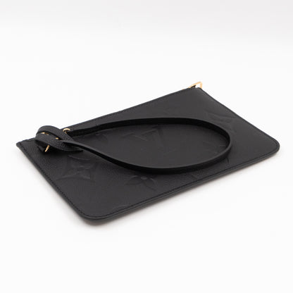 Neverfull Pochette Black Monogram Empreinte Leather