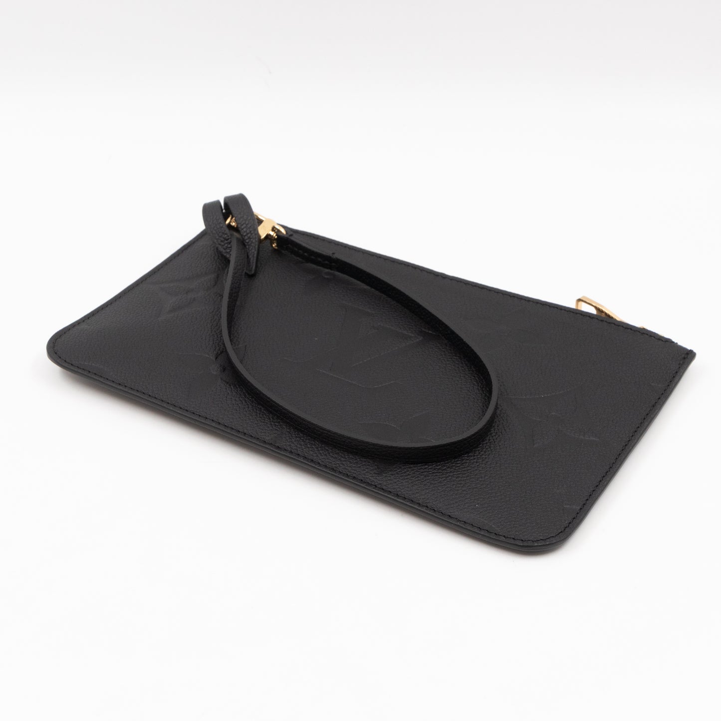 Neverfull Pochette Black Monogram Empreinte Leather