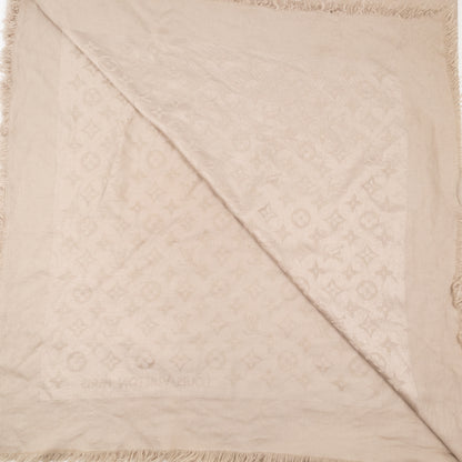 Monogram Shawl Beige