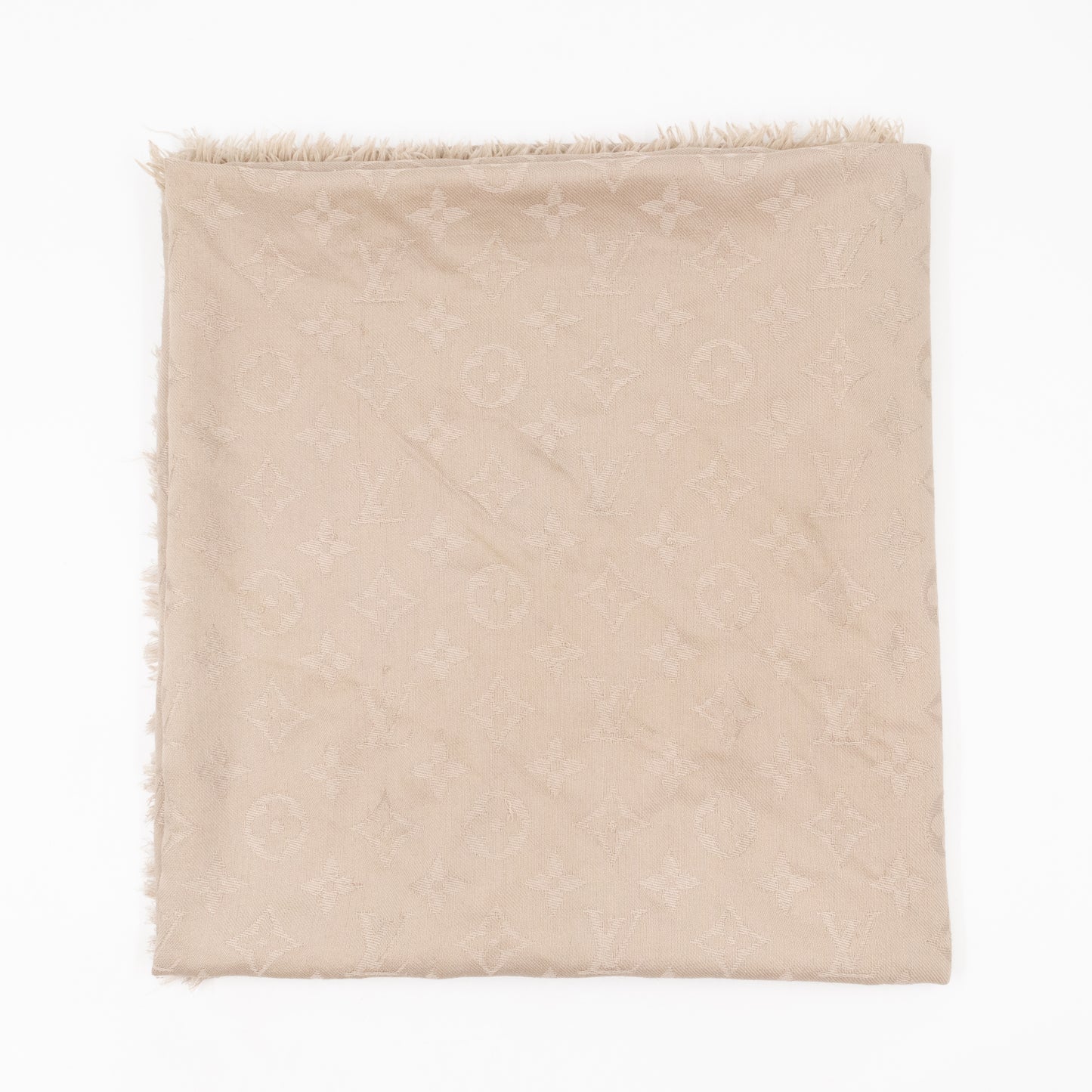 Monogram Shawl Beige