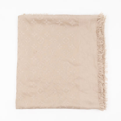 Monogram Shawl Beige