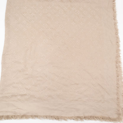 Monogram Shawl Beige