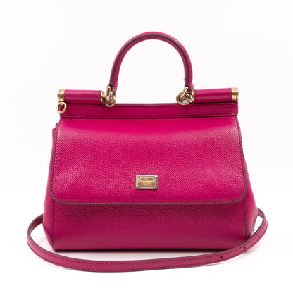 Sicily Mini Pink Dauphine Leather