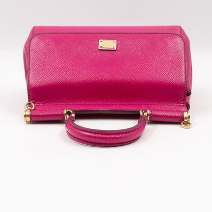 Sicily Mini Pink Dauphine Leather