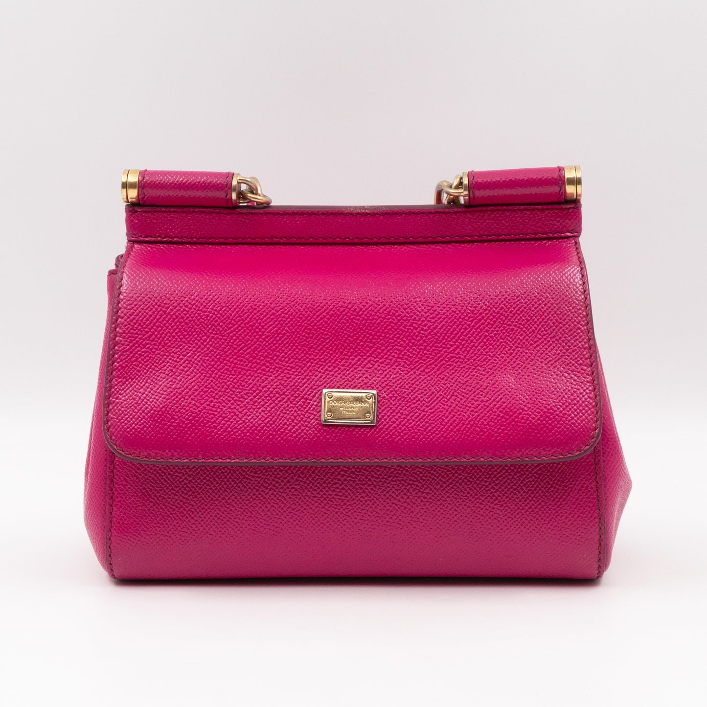 Sicily Mini Pink Dauphine Leather