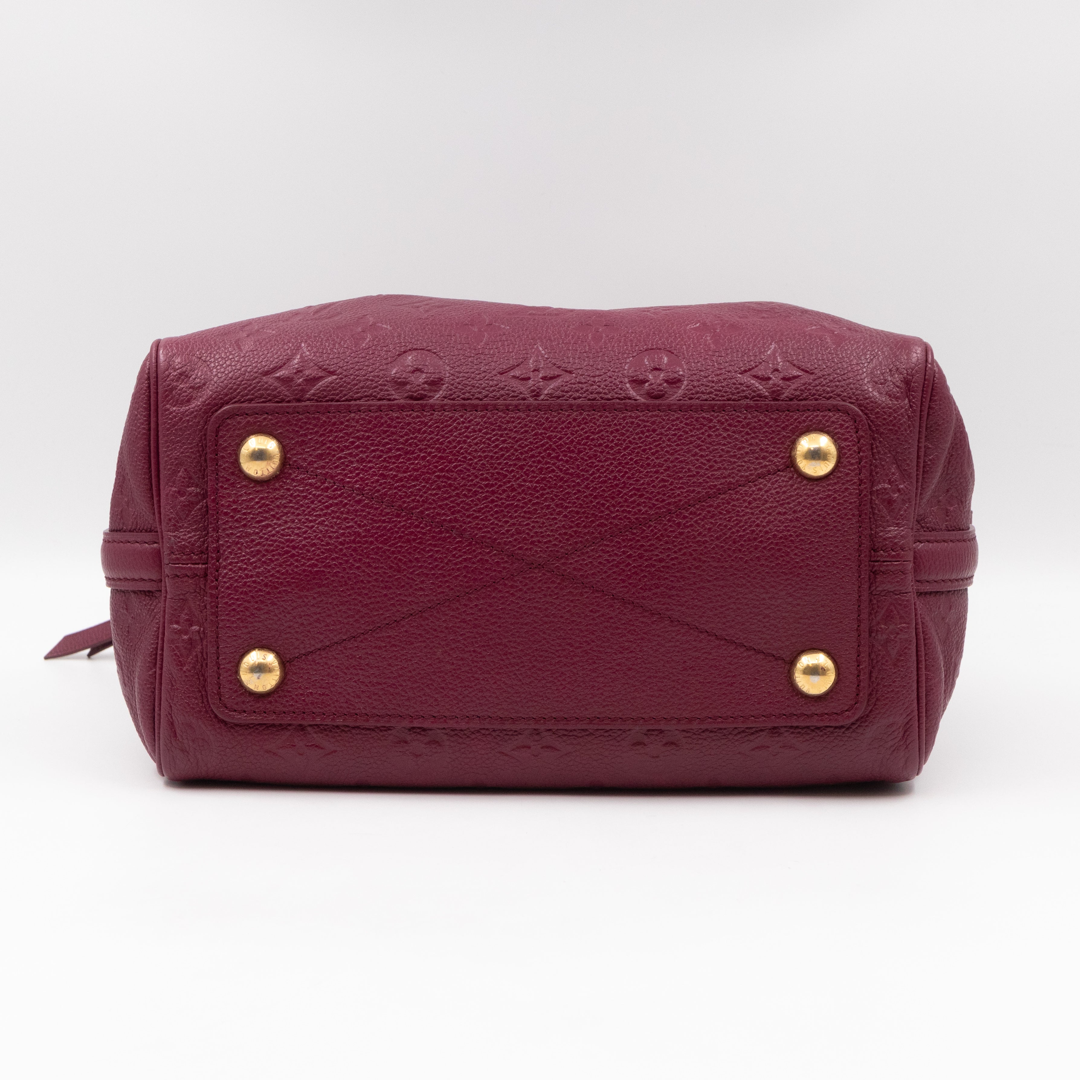 Speedy 25 Bandouliere Monogram Empreinte Burgundy Gold