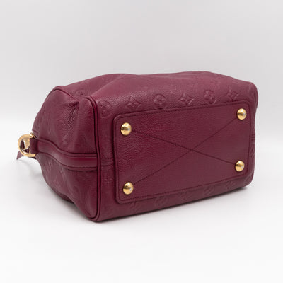Speedy 25 Bandouliere Monogram Empreinte Burgundy Gold