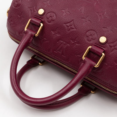 Speedy 25 Bandouliere Monogram Empreinte Burgundy Gold