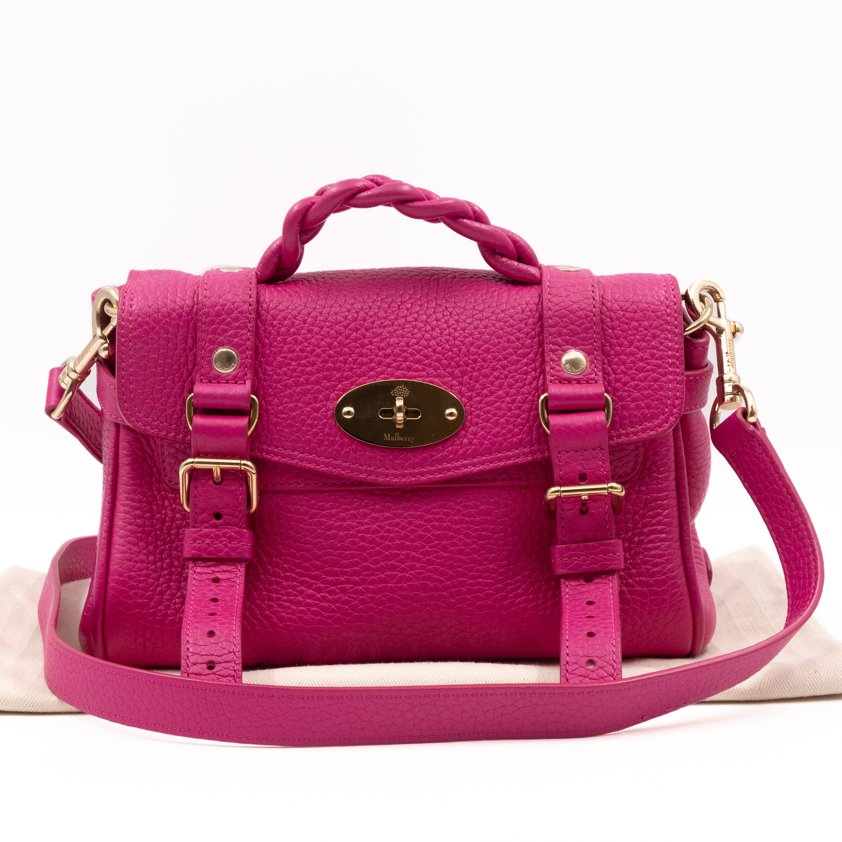 Mini Alexa Mulberry Pink Leather