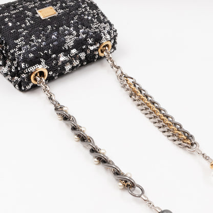 Miss Charles Mini Flap Bag Sequins