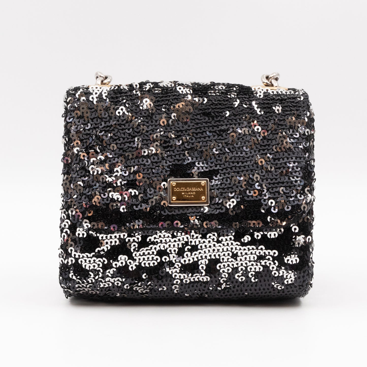 Miss Charles Mini Flap Bag Sequins