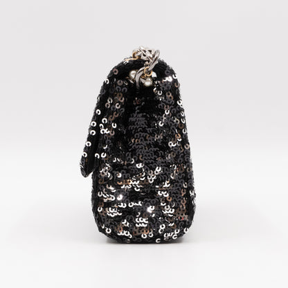 Miss Charles Mini Flap Bag Sequins