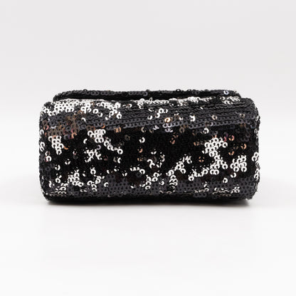 Miss Charles Mini Flap Bag Sequins