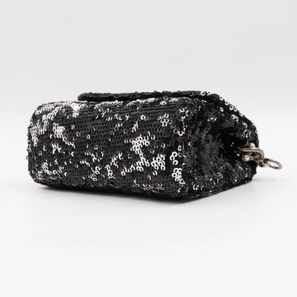 Miss Charles Mini Flap Bag Sequins