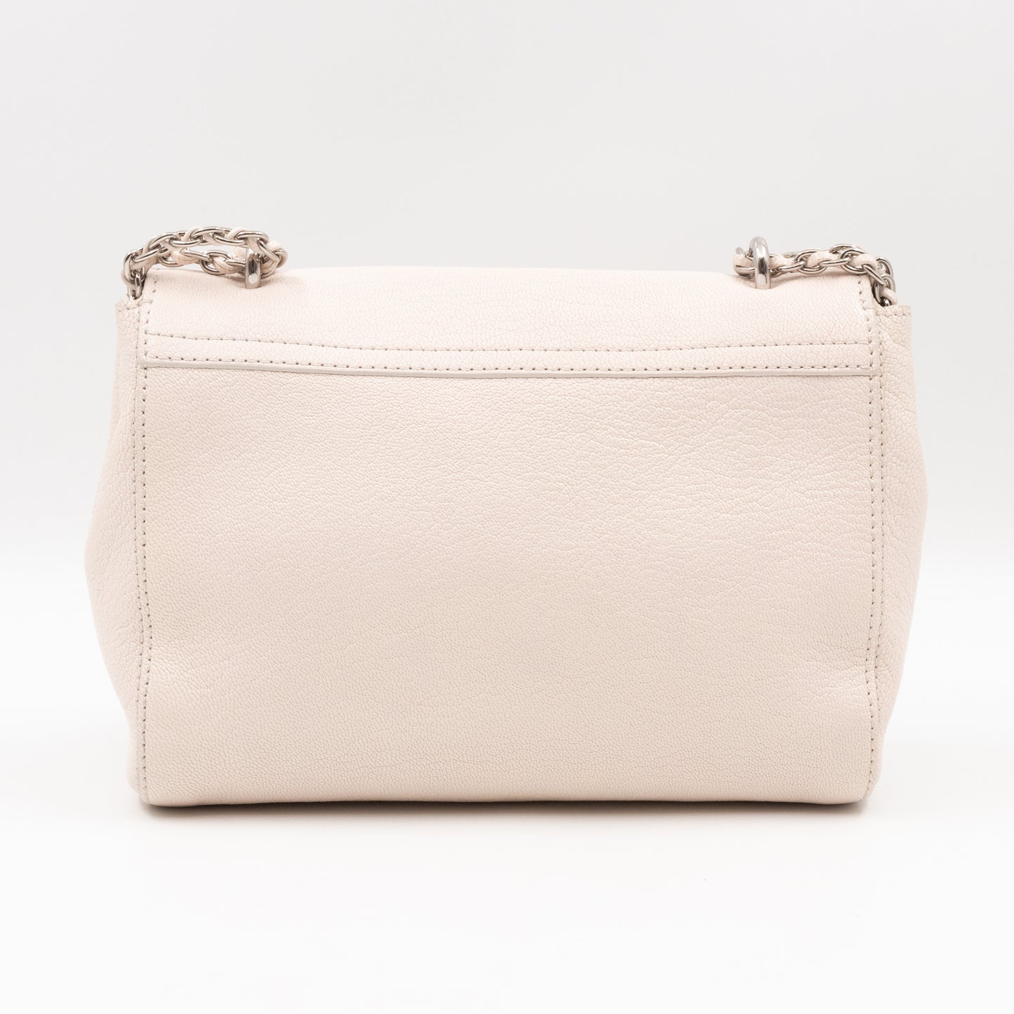 Lily Small Cream Leather Silver