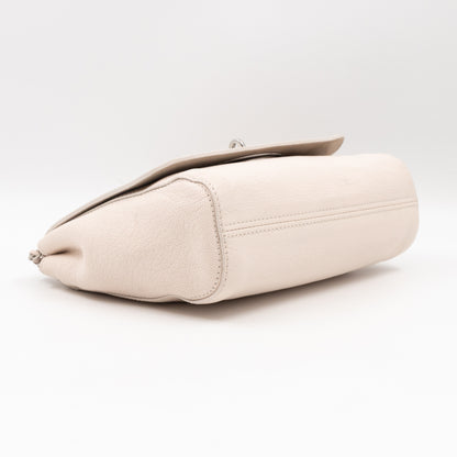 Lily Small Cream Leather Silver