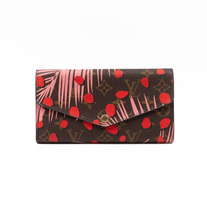 Sarah Wallet Monogram Jungle Dots Red