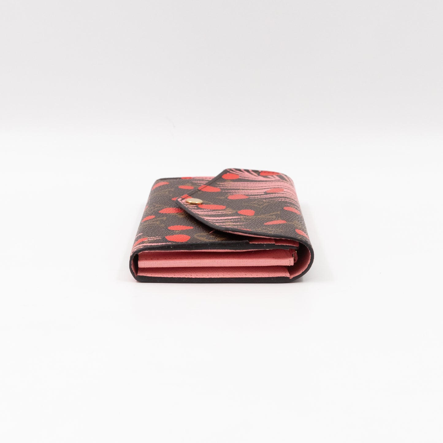 Sarah Wallet Monogram Jungle Dots Red