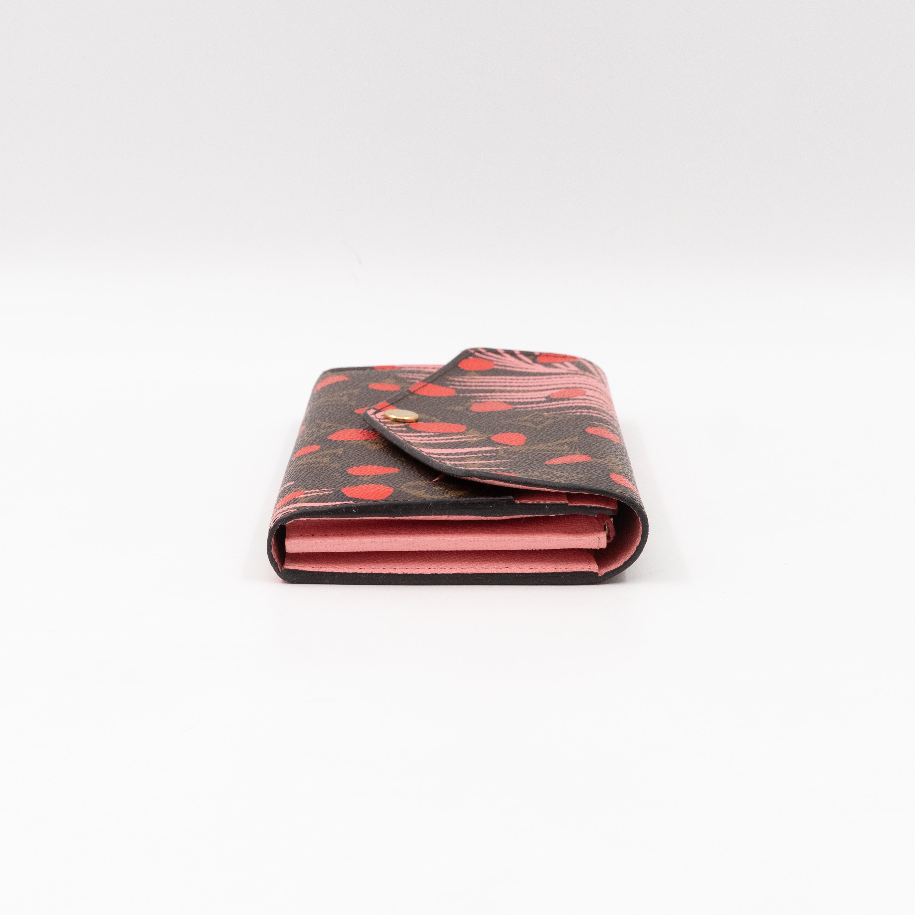 Sarah Wallet Monogram Jungle Dots Red
