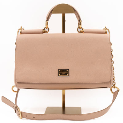 Miss Sicily East West Beige Leather