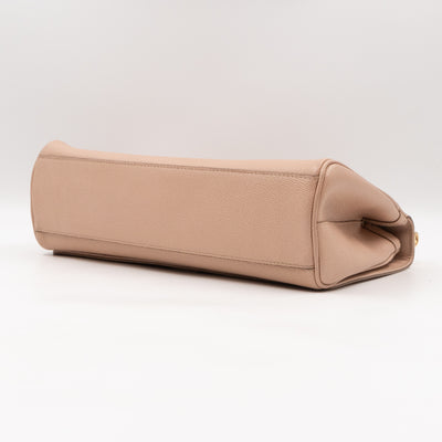 Miss Sicily East West Beige Leather