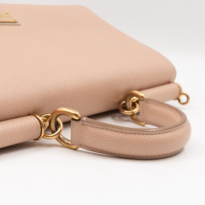 Miss Sicily East West Beige Leather