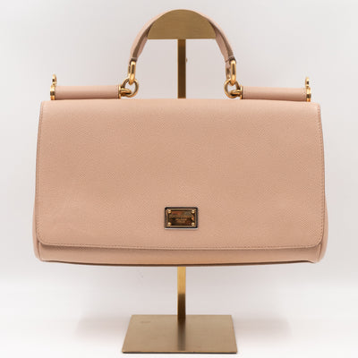 Miss Sicily East West Beige Leather