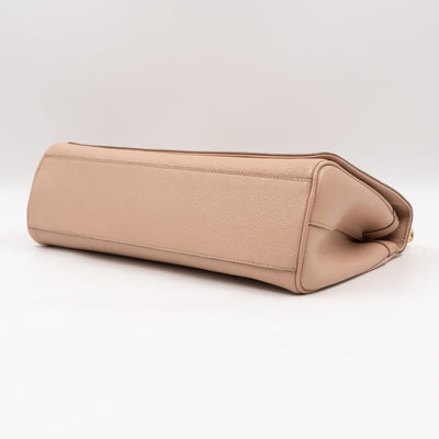 Miss Sicily East West Beige Leather