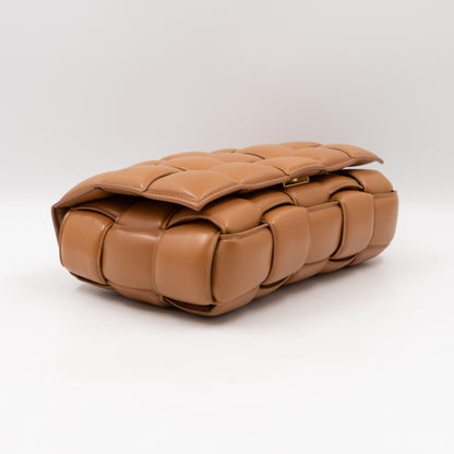 Classic Padded Cassette Caramel Intreccio Leather