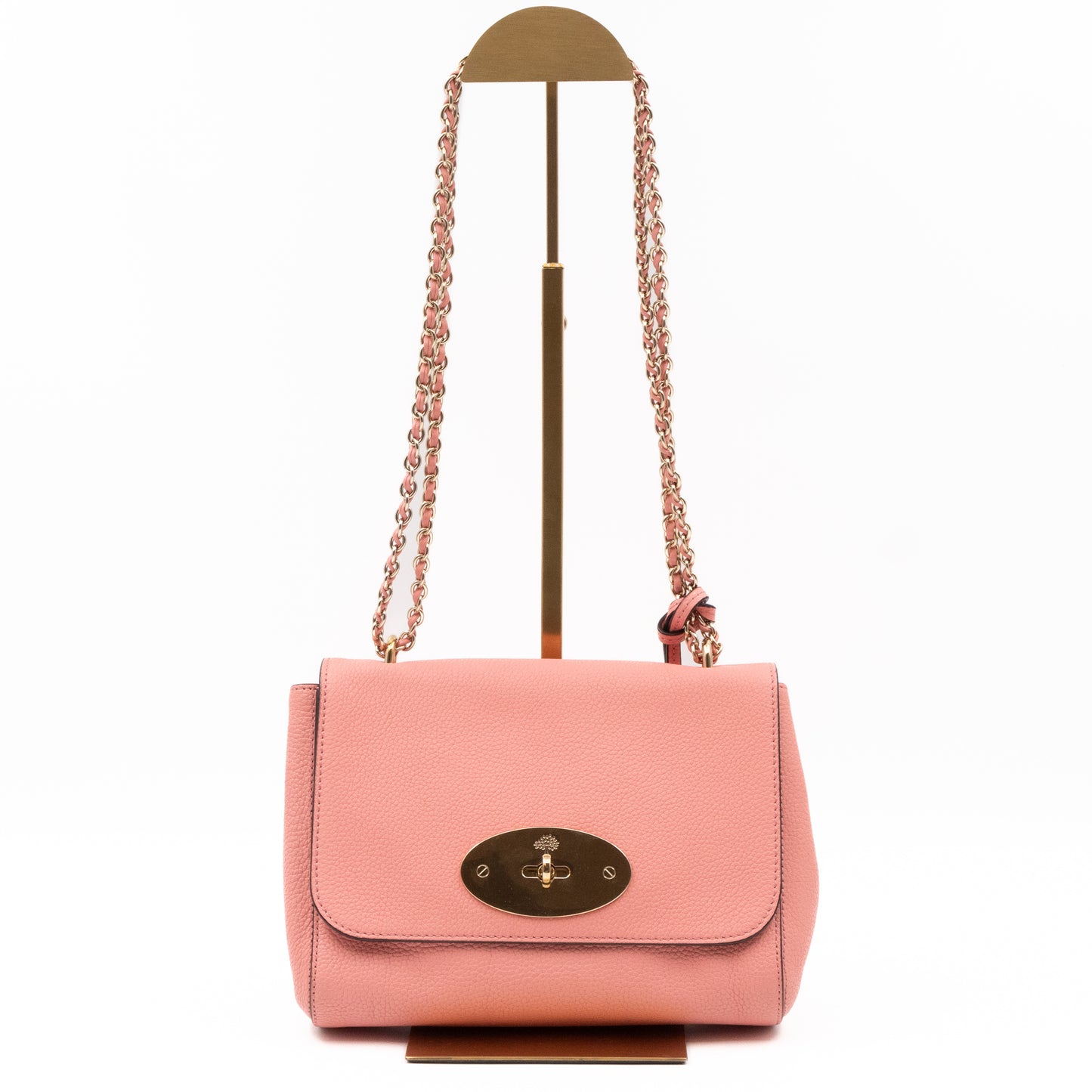 Lily Small Pink Leather Gold