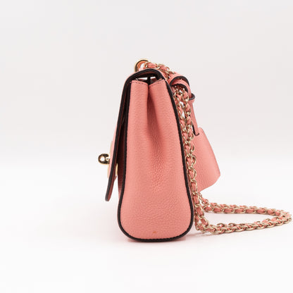 Lily Small Pink Leather Gold