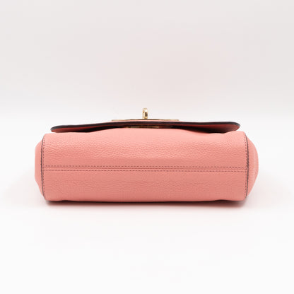 Lily Small Pink Leather Gold