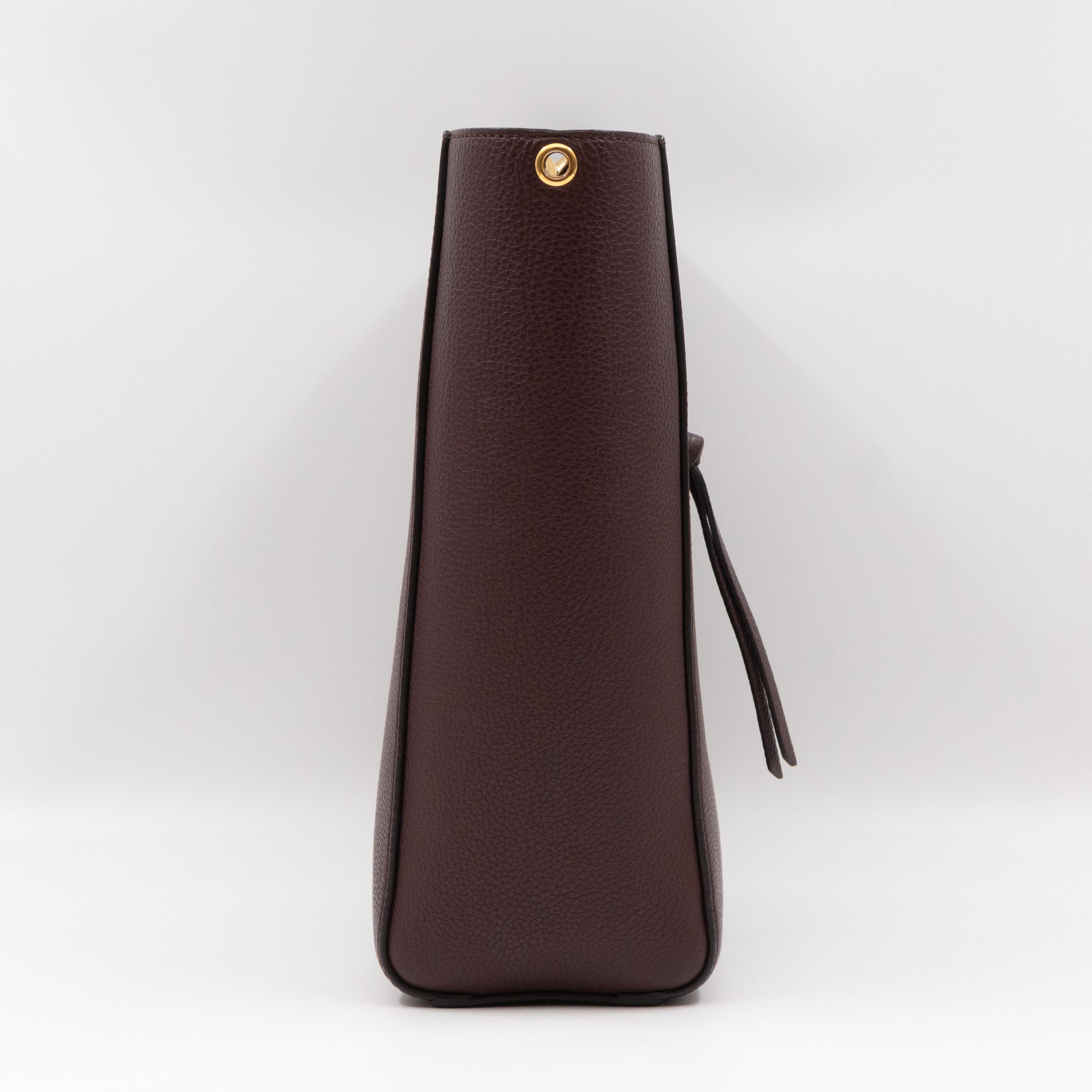 Maple Tote Small Oxblood Grained Leather