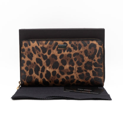 Zip Around Organizer Wallet Leopard Print