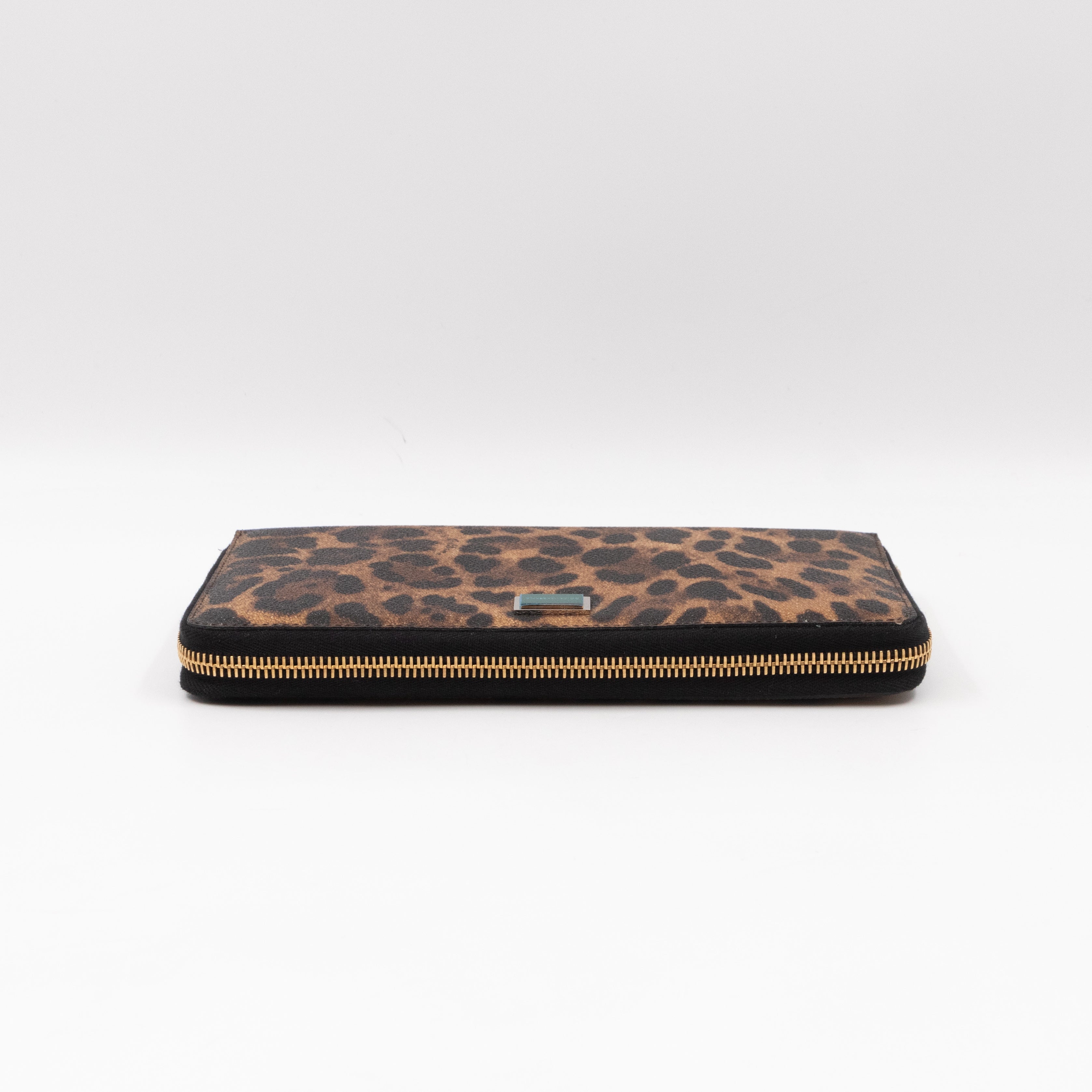 Zip Around Organizer Wallet Leopard Print