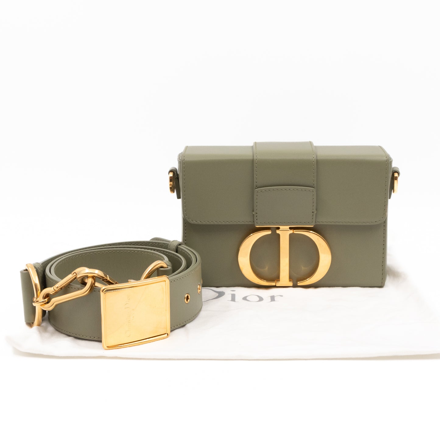 Box 30 Montaigne Avocado Green Leather