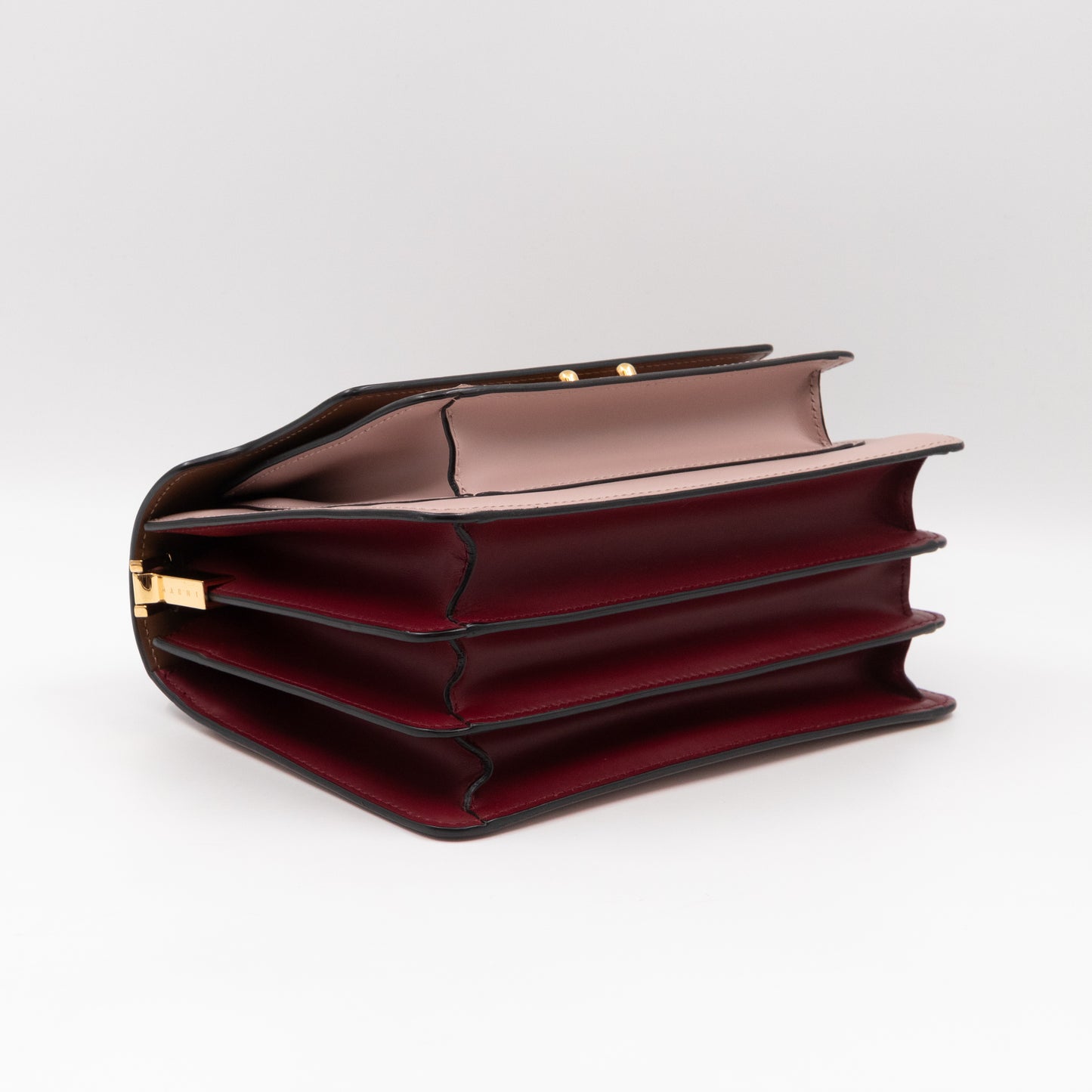 Trunk Bag Mini Pink, Brown & Burgundy Leather