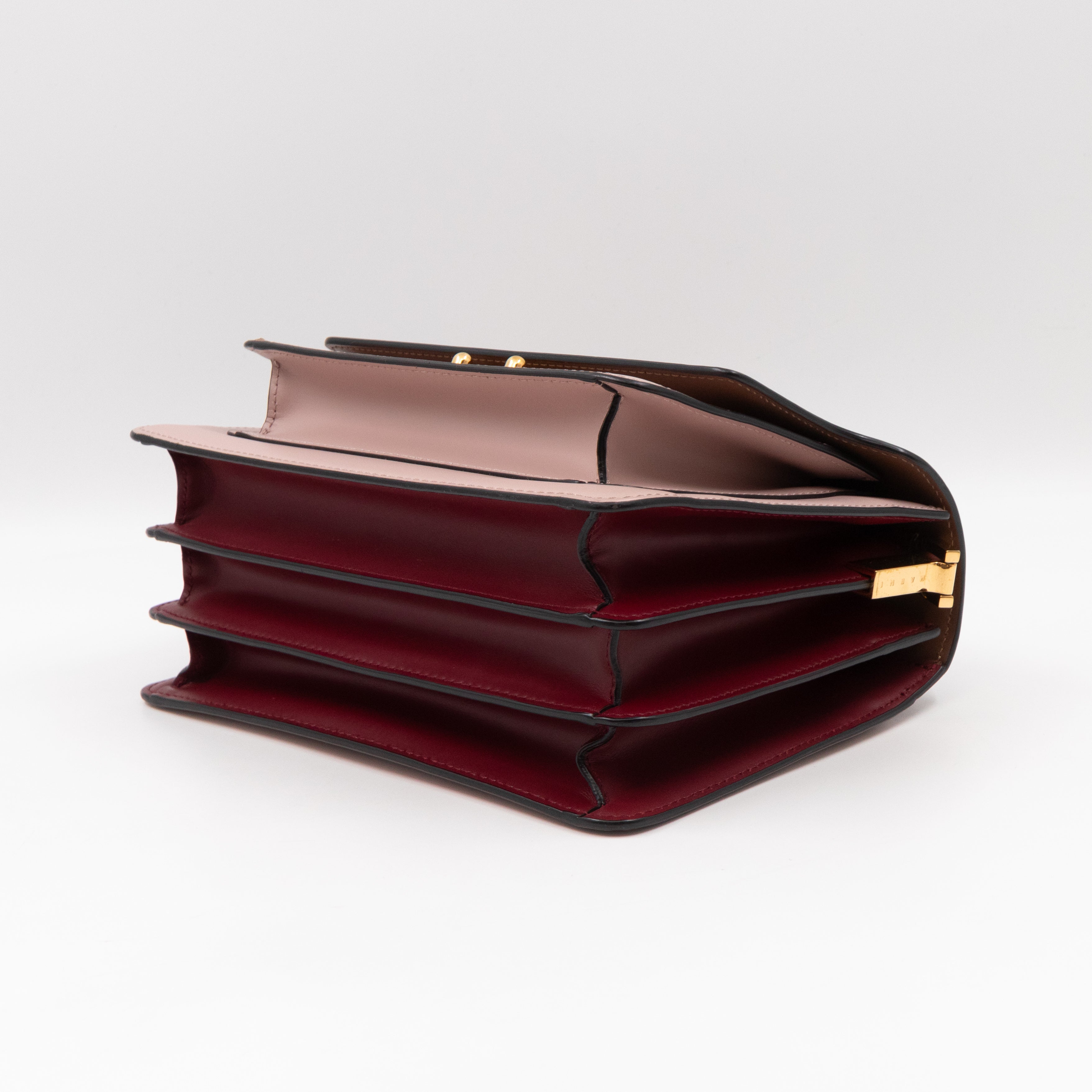 Trunk Bag Mini Pink Brown & Burgundy Leather