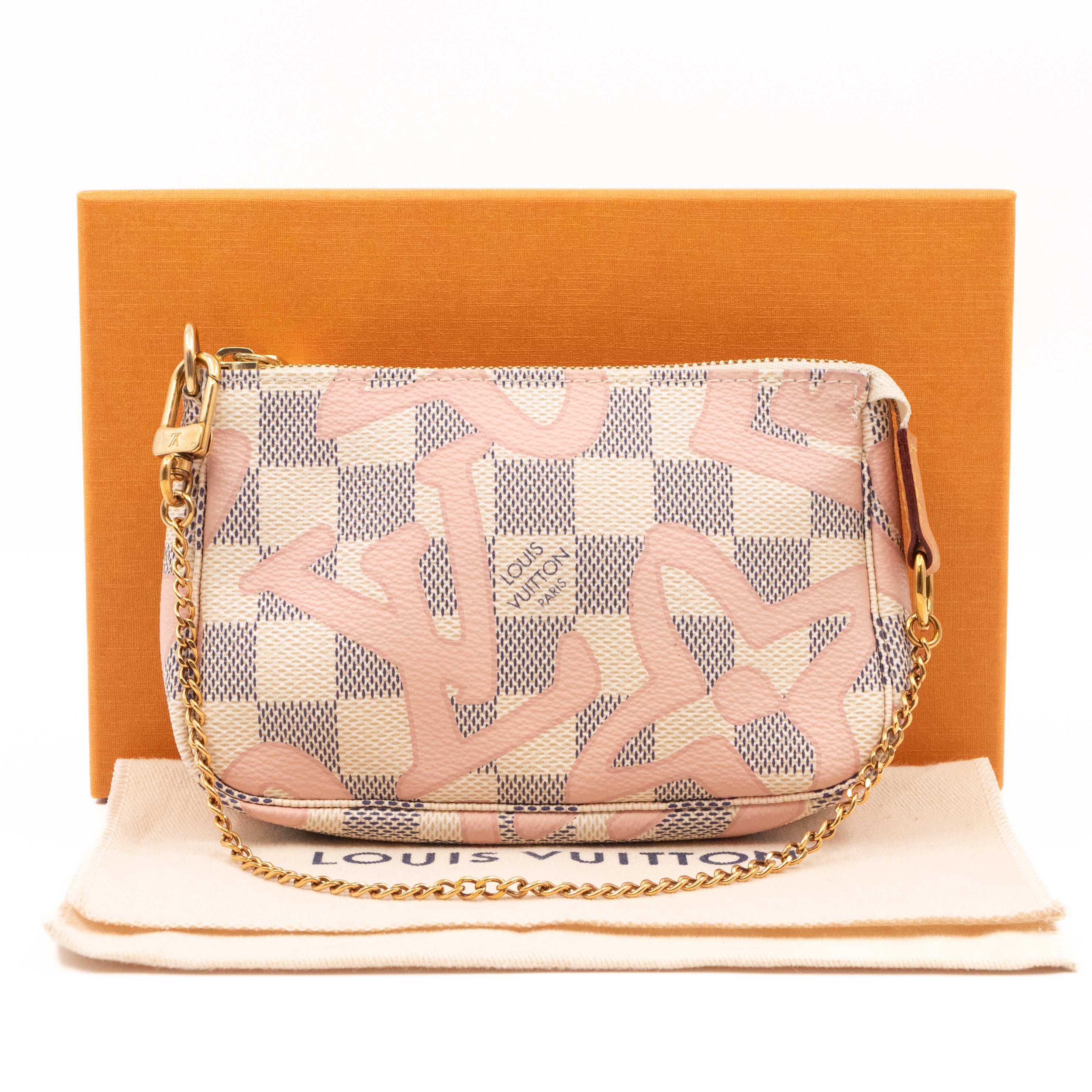 Mini Pochette Accessoires Damier Azur Tahitienne