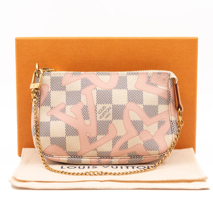 Mini Pochette Accessoires Damier Azur Tahitienne